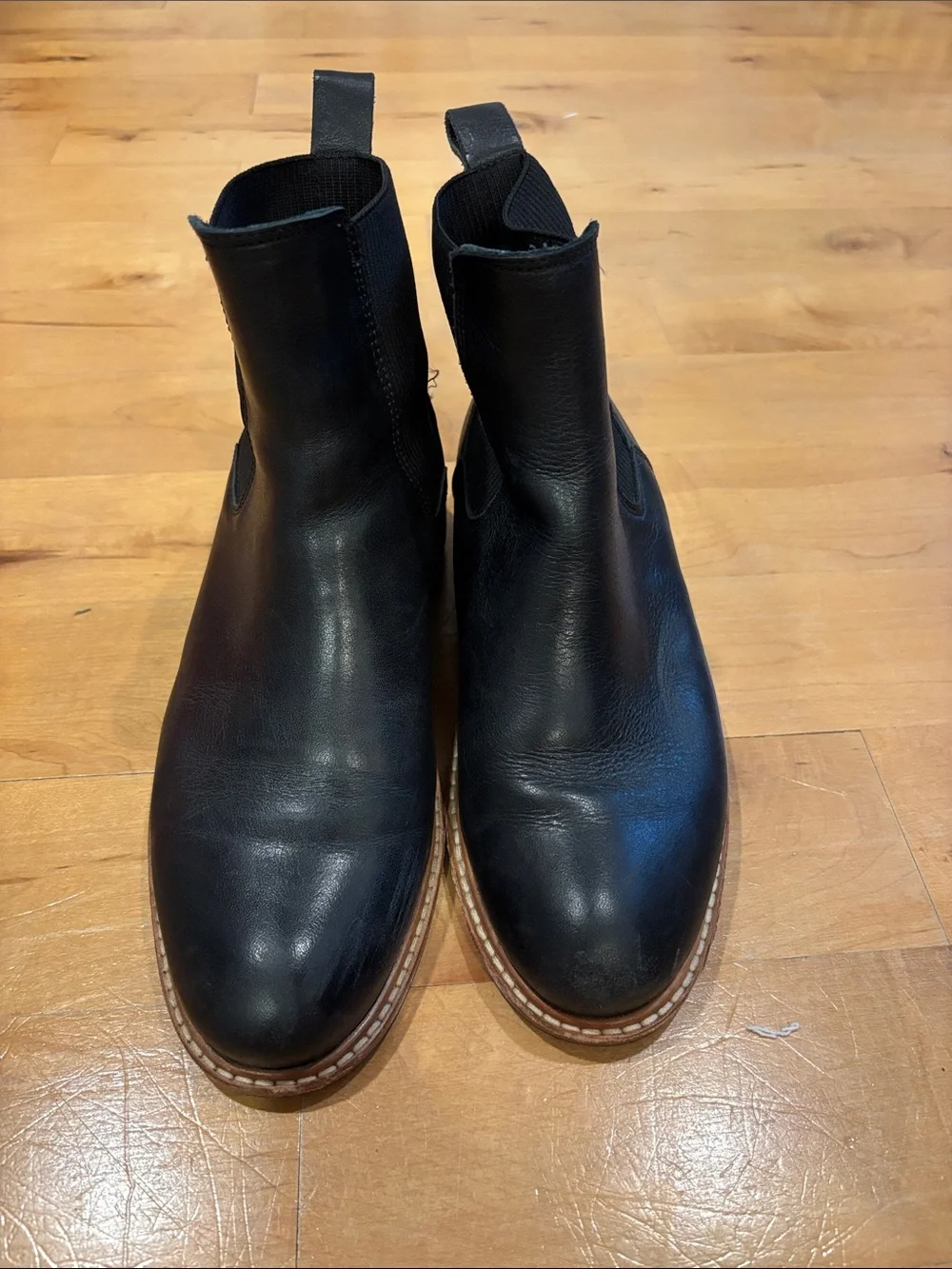 Nisolo Women’s Black Leather Chelsea Boots - Classic Slip-On Style